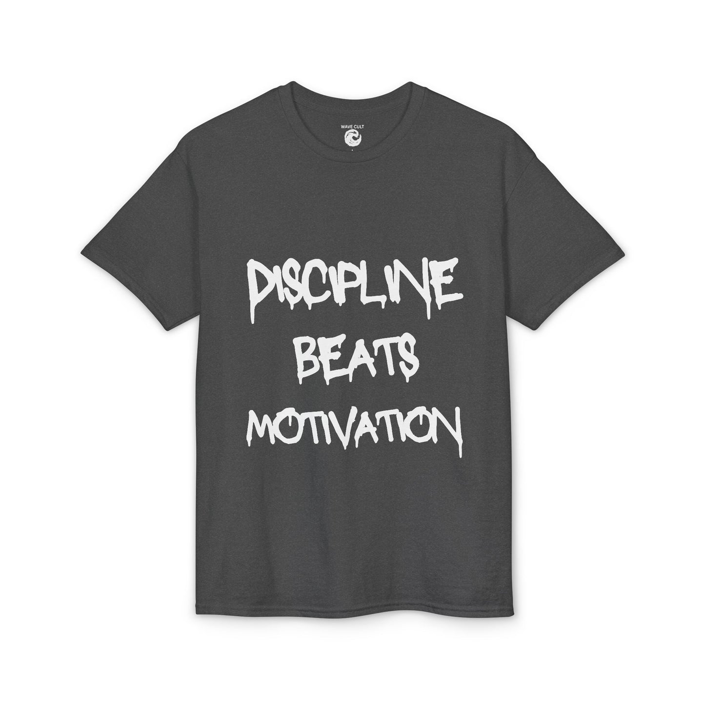Discipline beats Motivation T‑Shirt — Motivational Gym Fitness Tee