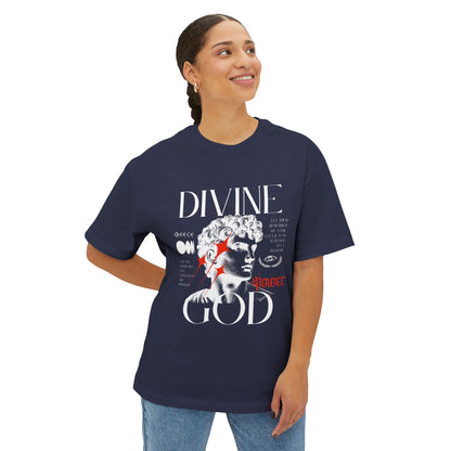 Divine God Statue Graphic Tee – Vintage Sculpture Art Shirt