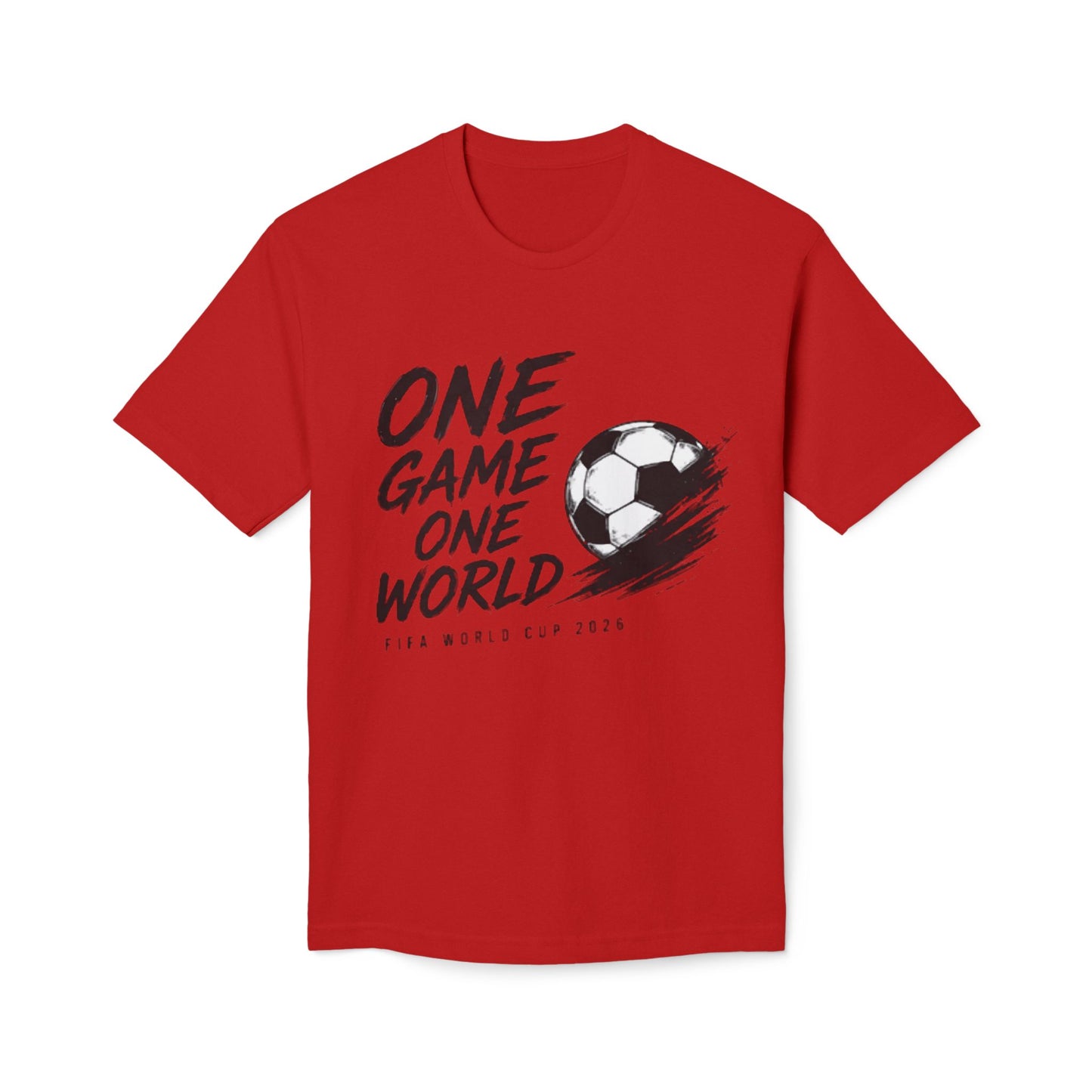 One World One Game Soccer T-Shirt — World Cup 2026 Football Tee