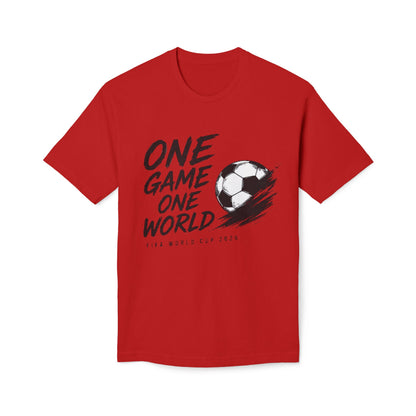 One World One Game Soccer T-Shirt — World Cup 2026 Football Tee