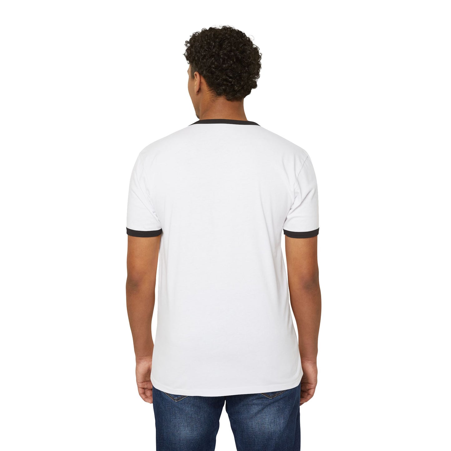 Death Skull Ringer Tee — Smoky Skull Graphic T-Shirt