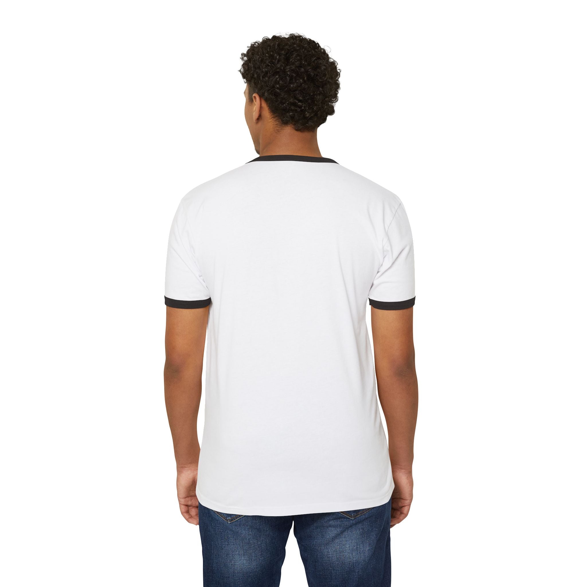 Death Skull Ringer Tee — Smoky Skull Graphic T-Shirt