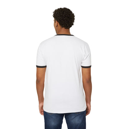 Death Skull Ringer Tee — Smoky Skull Graphic T-Shirt