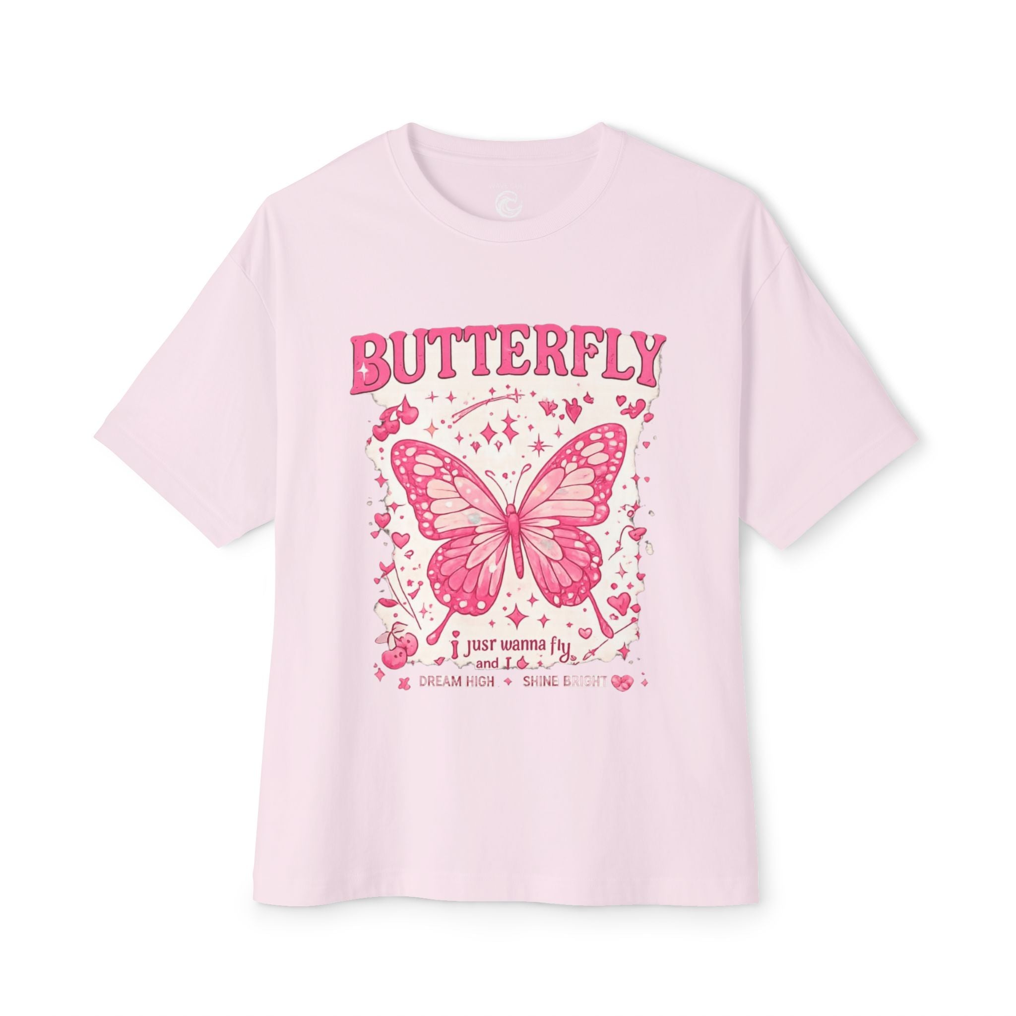 Butterfly Graphic Tee — Pink Vintage Butterfly Shirt