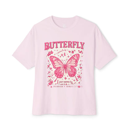 Butterfly Graphic Tee — Pink Vintage Butterfly Shirt