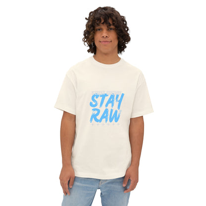 Stay Raw Street Tee — Urban Graphic Boxy T-Shirt