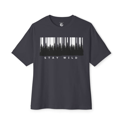 Stay Wild Forest Barcode Tee