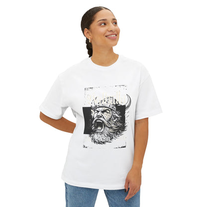 Viking Warrior Graphic Tee — Bold Norse Helmet Design