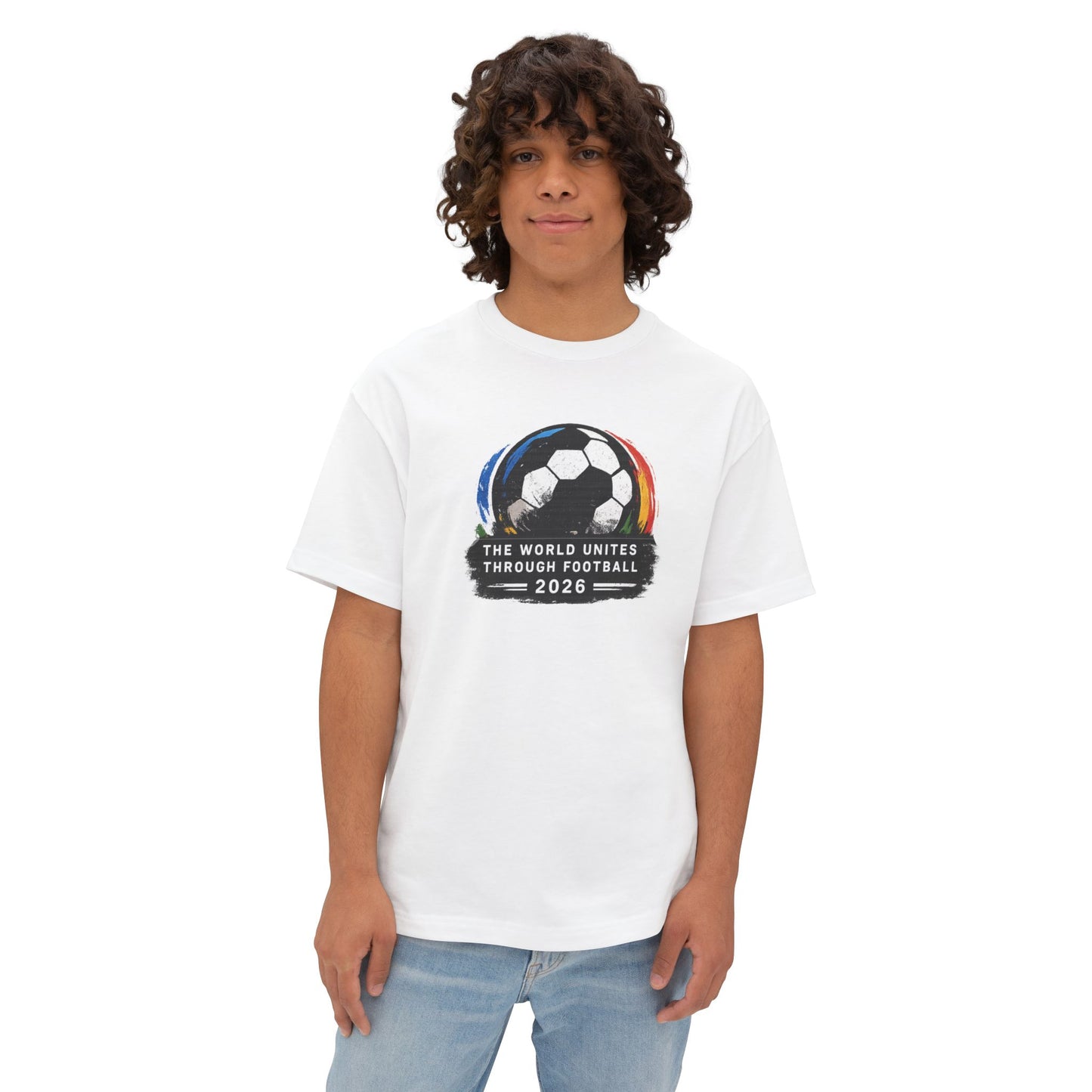 Soccer Tee — “The World Unites Through Football 2026” Graphic Jersey T‑Shirt