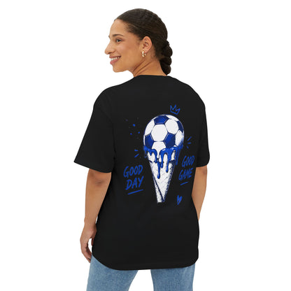 Soccer 'Game On' Graphic Tee – Play for the Dream Oversized Shirt