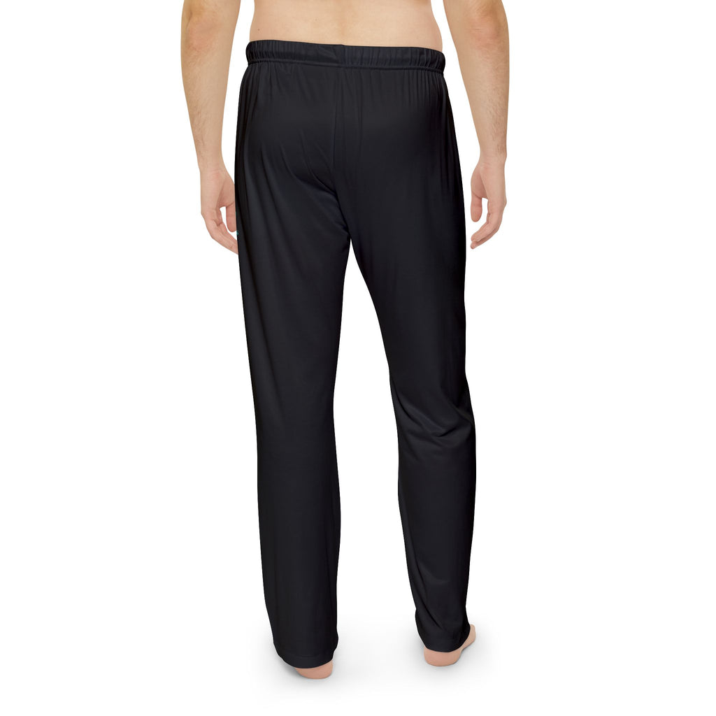 Men's Pajama Pants — Teal Dragon Smoke Graphic Lounge Pants