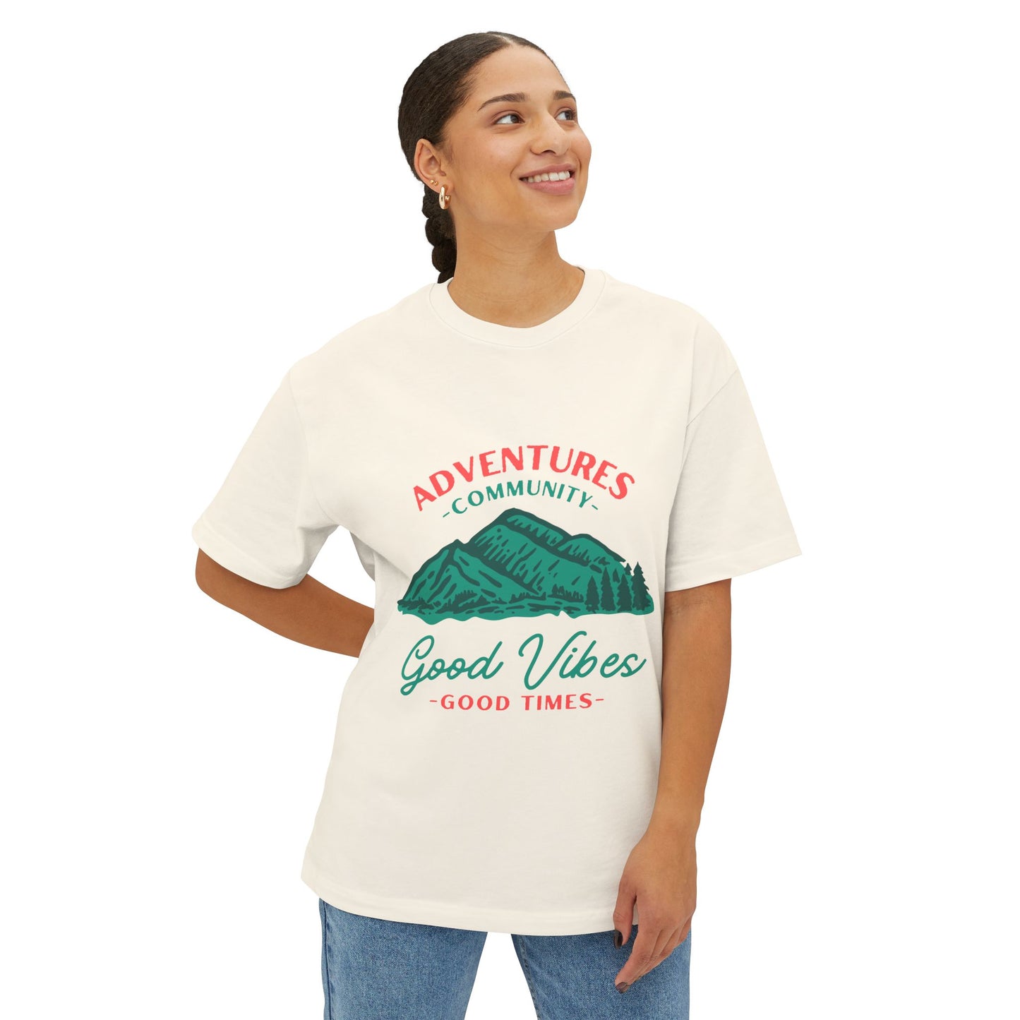 Good Vibes Mountain Tee — Adventures Community Graphic T-Shirt