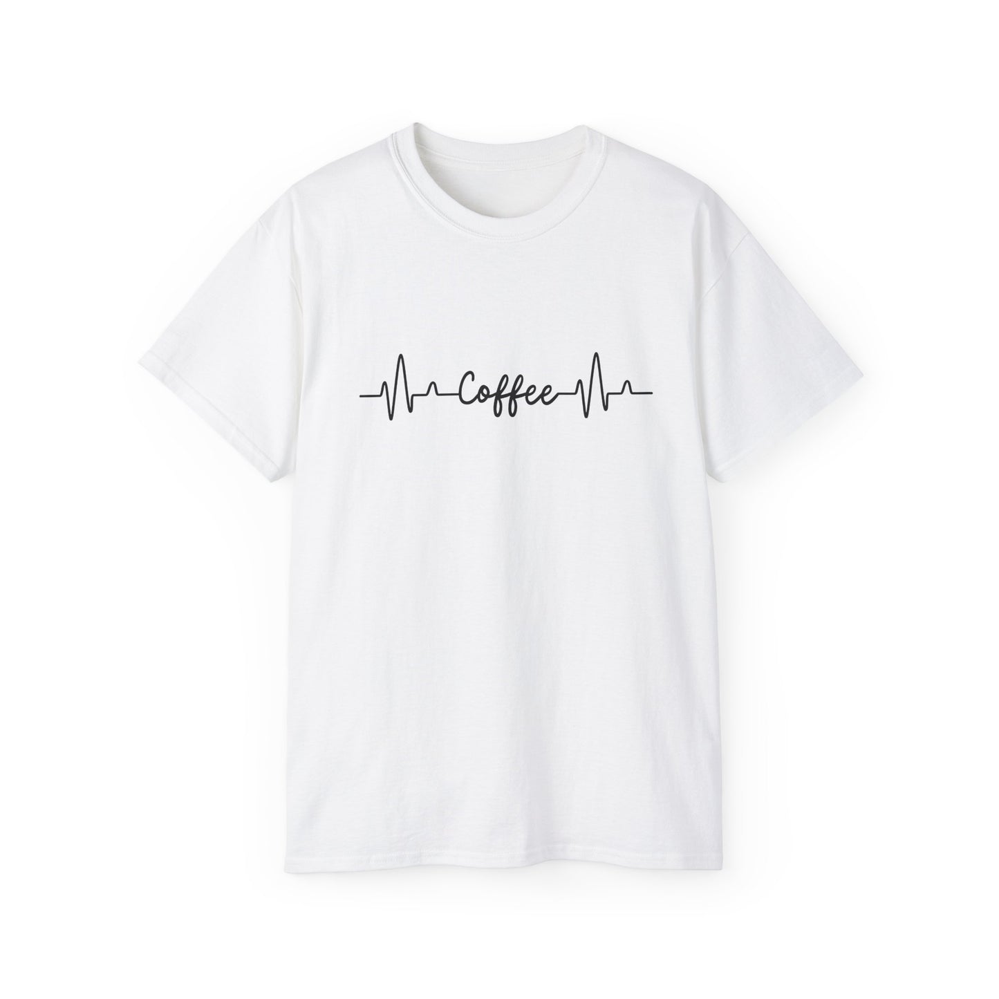 Coffee Heartbeat Tee — Coffee EKG Shirt for Coffee Lovers