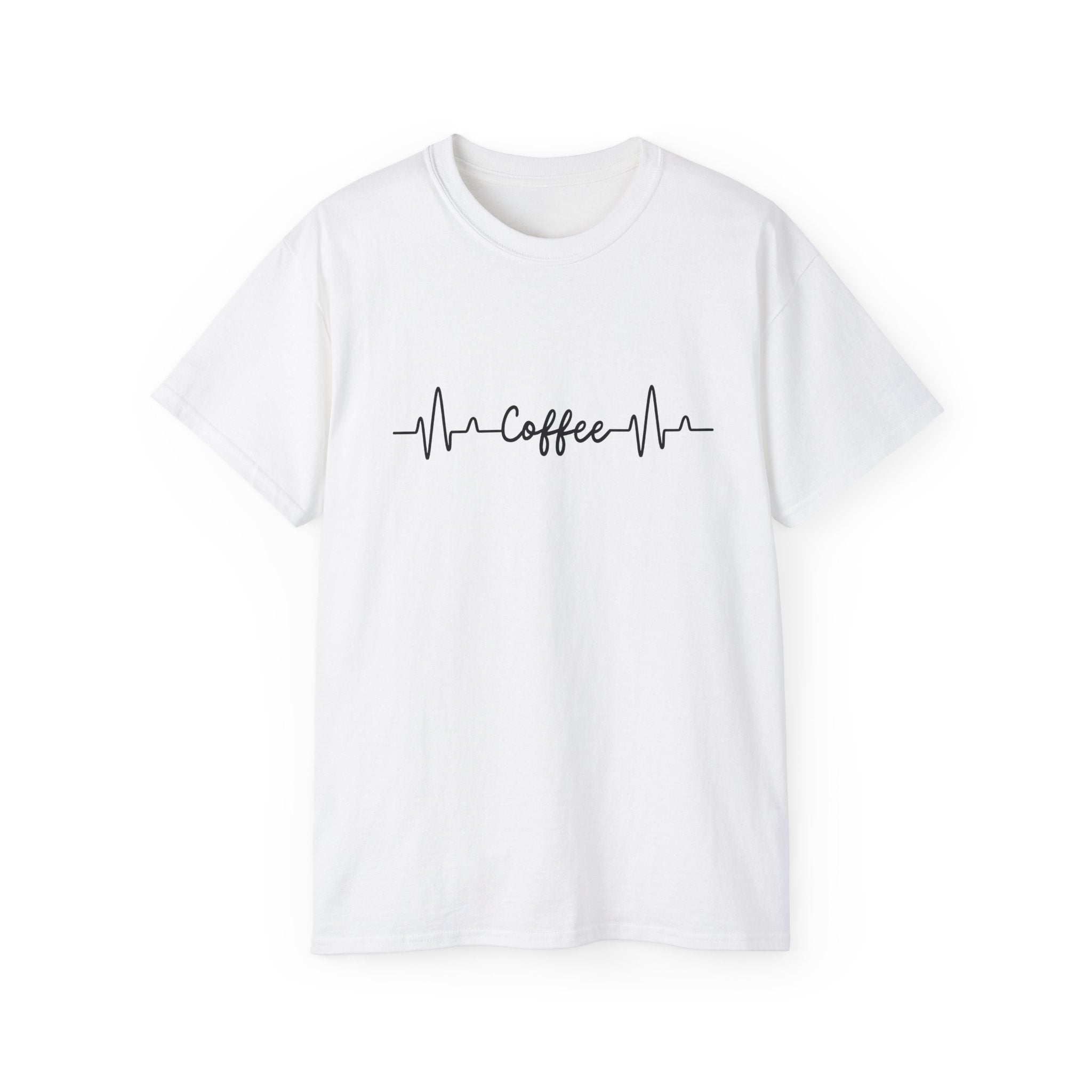 Coffee Heartbeat Tee — Coffee EKG Shirt for Coffee Lovers