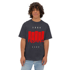 Boxy Tee — Red Bar Yoga Silhouette Graphic