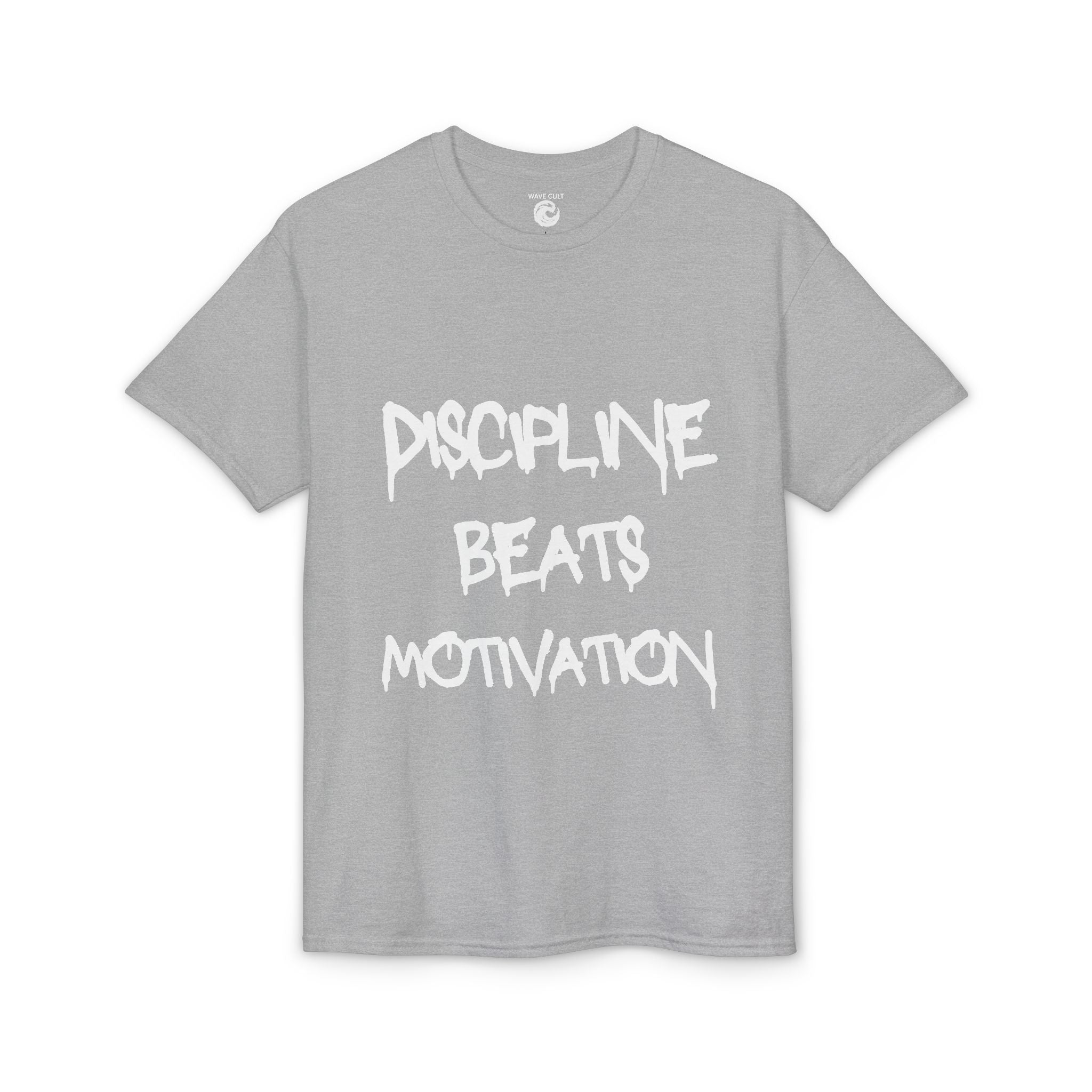 Discipline beats Motivation T‑Shirt — Motivational Gym Fitness Tee