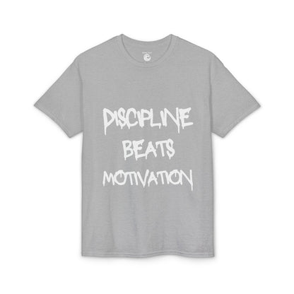 Discipline beats Motivation T‑Shirt — Motivational Gym Fitness Tee