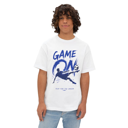 Soccer 'Game On' Graphic Tee – Play for the Dream Oversized Shirt