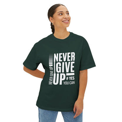 Never Give Up Tee — Motivational Graphic T-Shirt