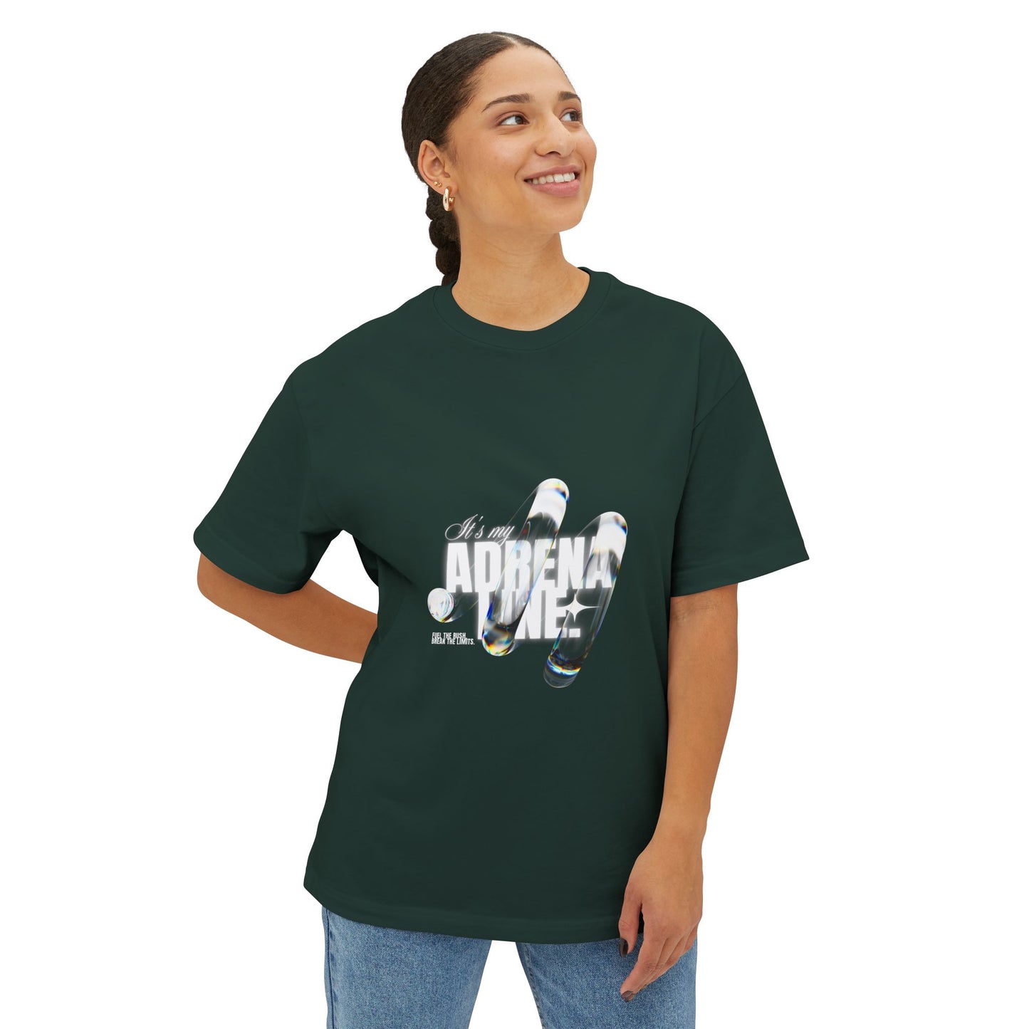 Adrenaline Surf Graphic Tee — Oversized Boxy Skate/Surf T-Shirt