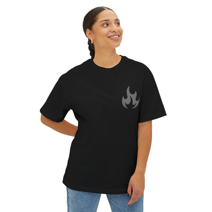 Black Rose Graphic Tee — 'Black Rose' Gothic Floral Oversized T-Shirt