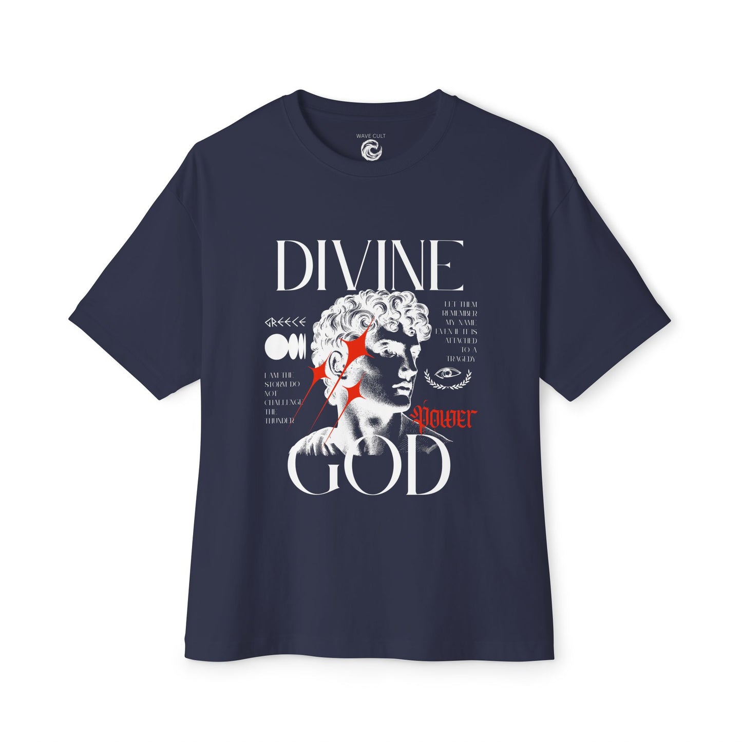 Divine God Statue Graphic Tee – Vintage Sculpture Art Shirt