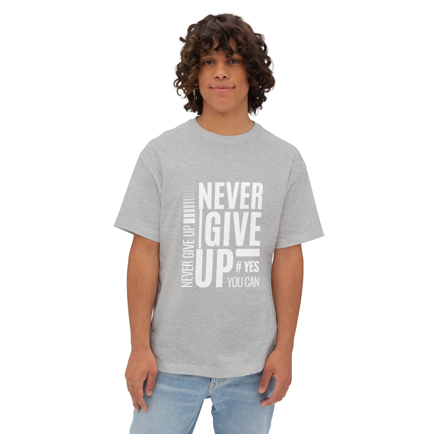 Never Give Up Tee — Motivational Graphic T-Shirt