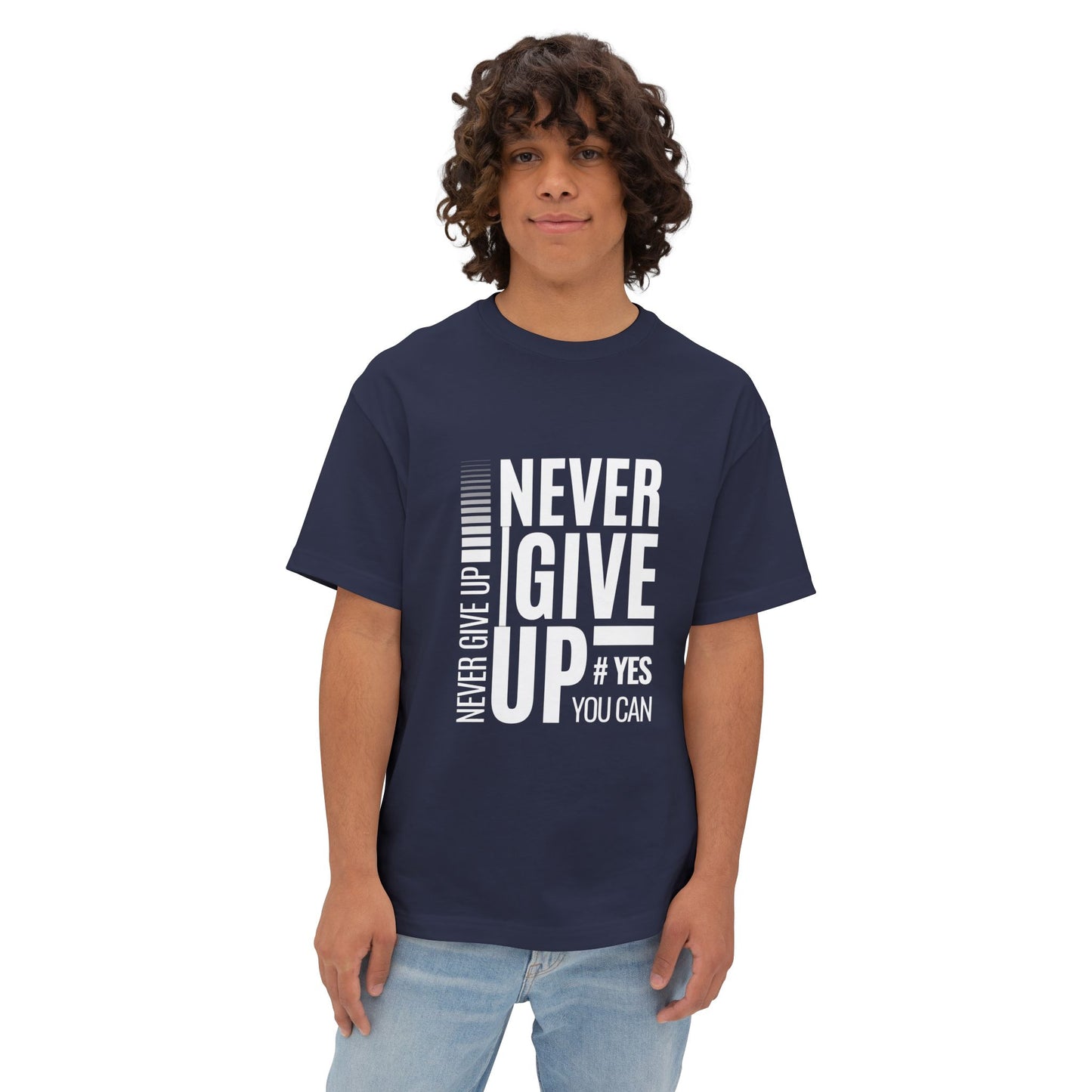 Never Give Up Tee — Motivational Graphic T-Shirt