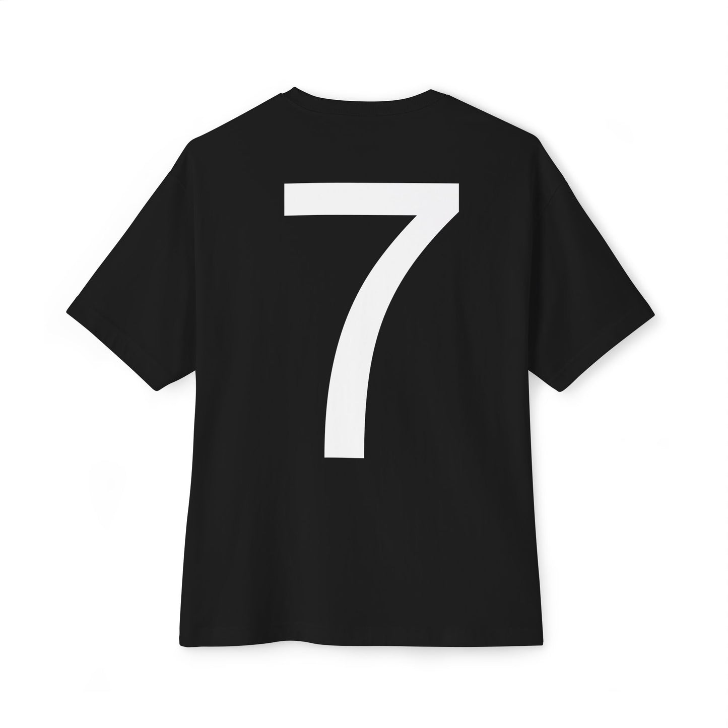 Football Player Jersey Tee — 'Football ESTD 1985' Oversized Boxy T‑Shirt (Back Number 7)