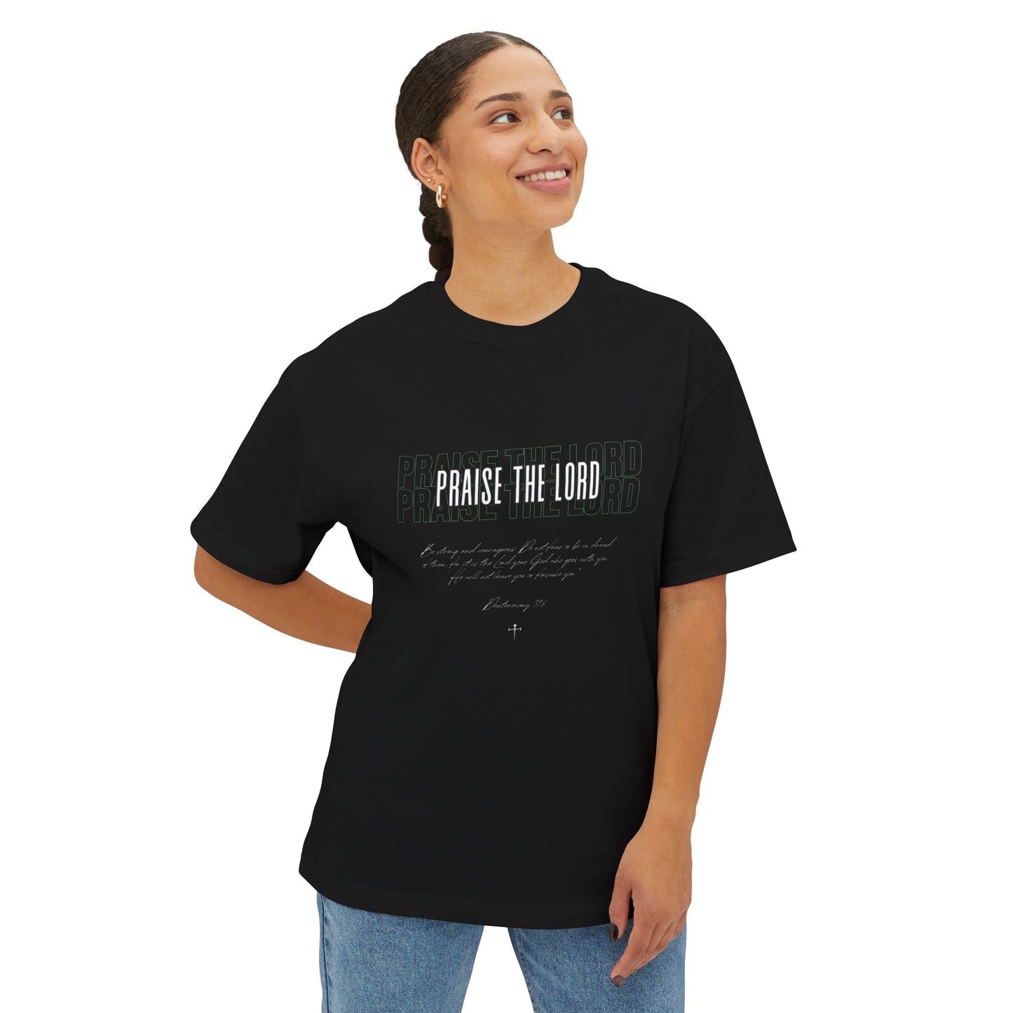 Praise The Lord Tee — Christian Oversized Boxy T-Shirt