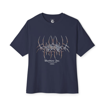 Abstract Symmetry Graphic Tee — Minimalist Fractal Cracked Design