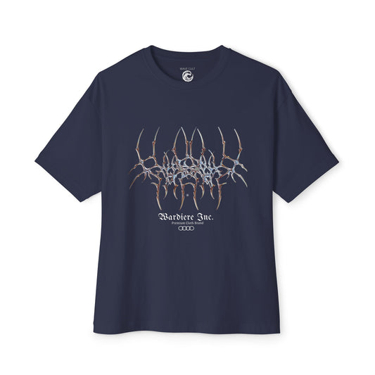 Abstract Symmetry Graphic Tee — Minimalist Fractal Cracked Design