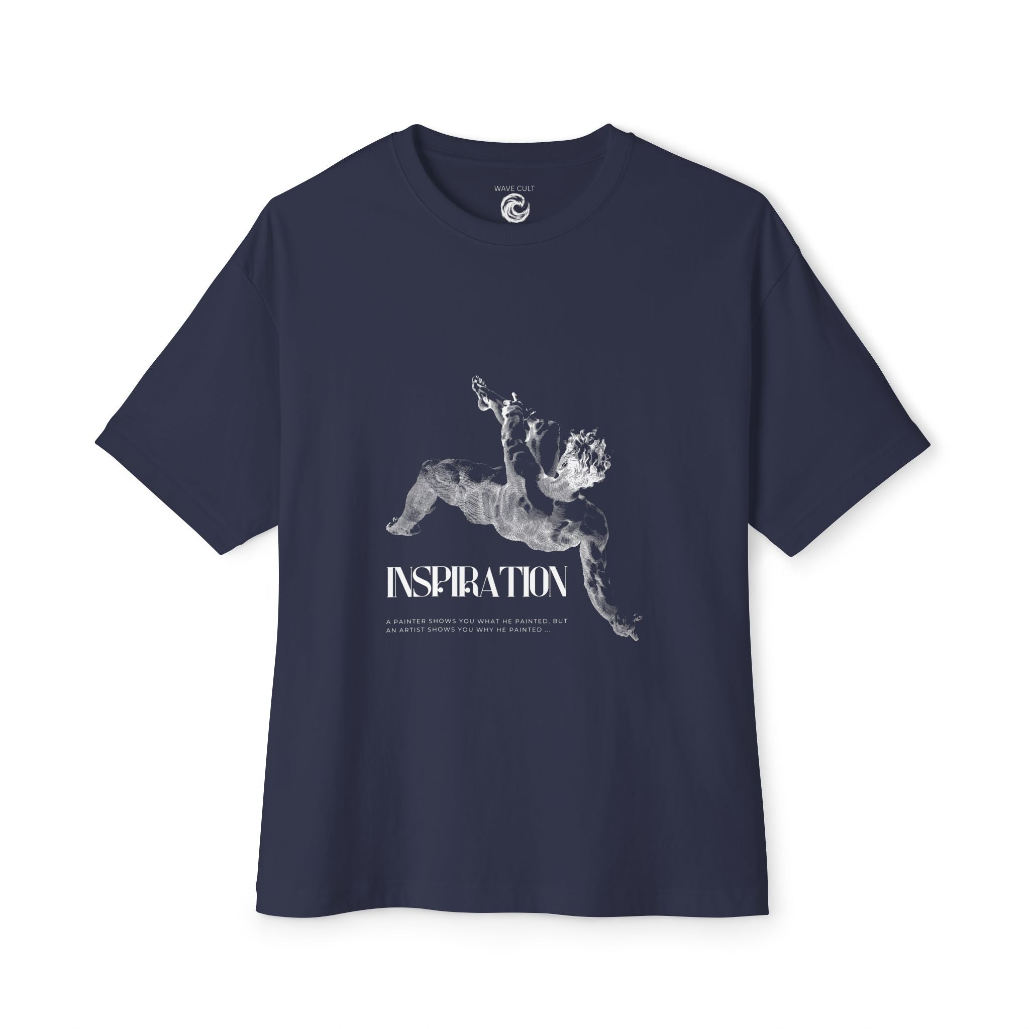 Black Tshirt Inspiration Angel — Oversized Black T-Shirt