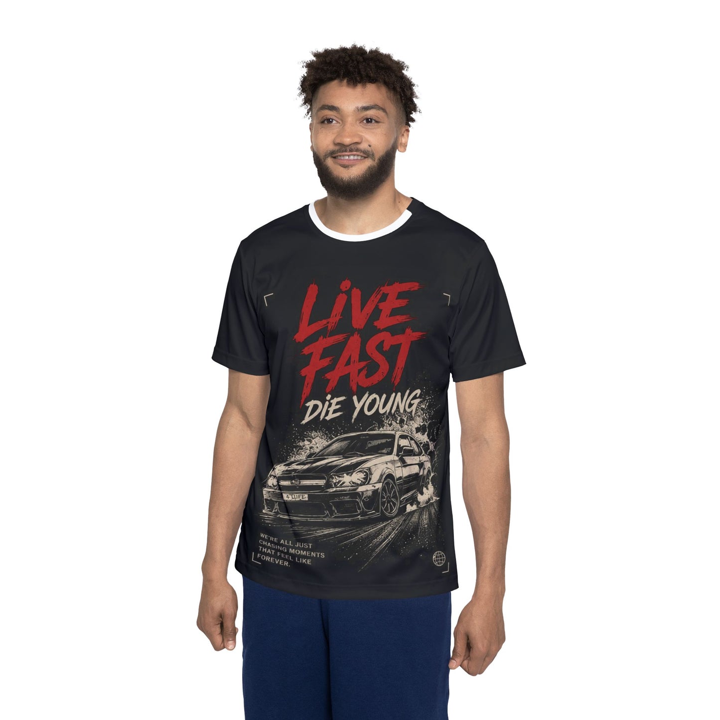 Live Fast Die Young Racing Jersey — Men's Motorsport T‑Shirt