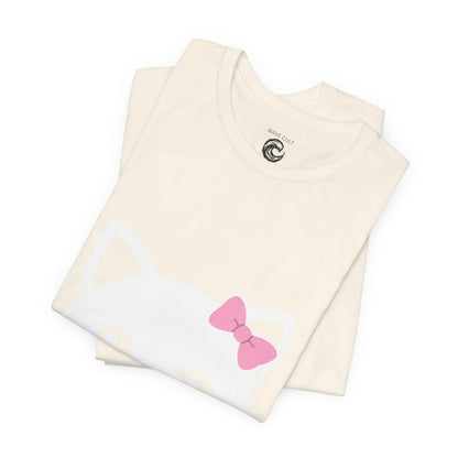 Cute Kawaii Cat Face Tee — Cute Kitty Graphic T-Shirt