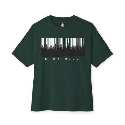 Stay Wild Forest Barcode Tee