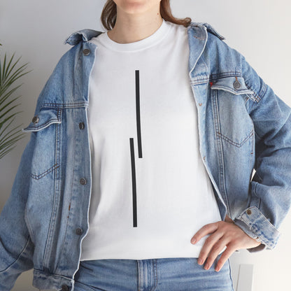 Minimalist Vertical Lines Unisex T‑Shirt — Modern Graphic Tee