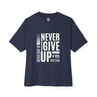 Never Give Up Tee — Motivational Graphic T-Shirt