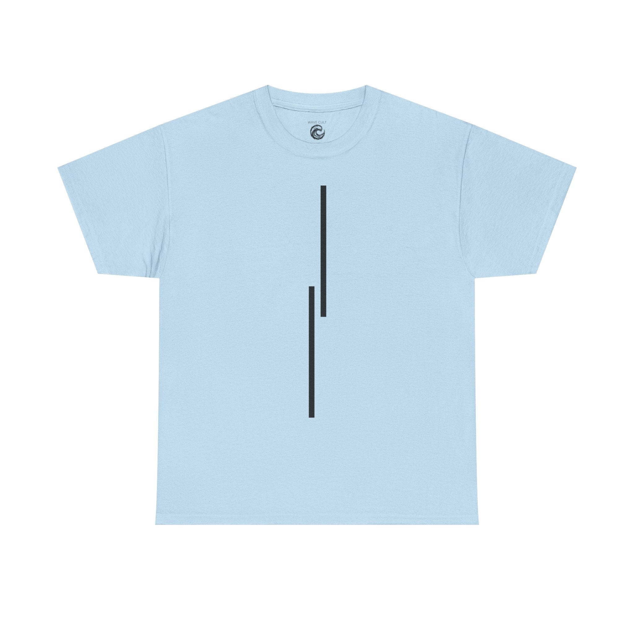 White tshirt - Minimalist Vertical Lines Unisex