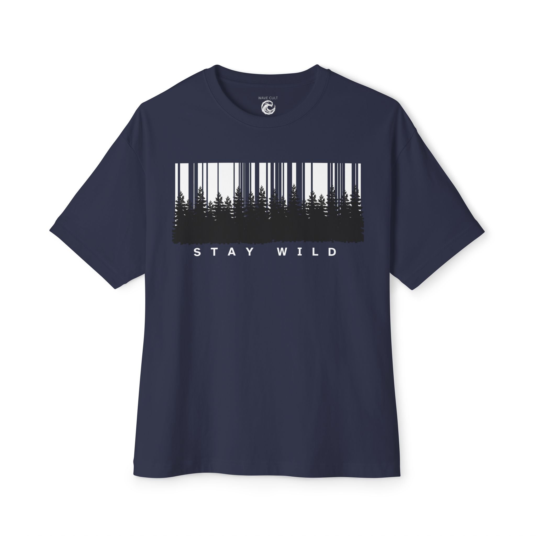 Stay Wild Forest Barcode Tee