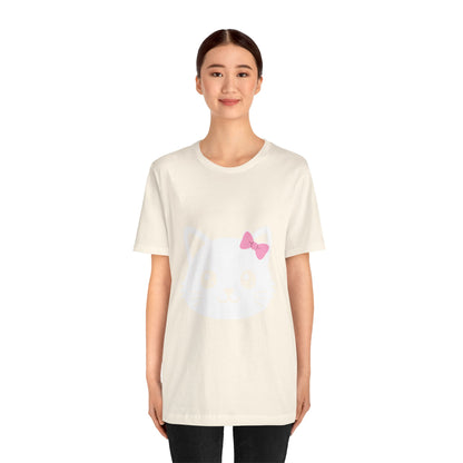 Cute Kawaii Cat Face Tee — Cute Kitty Graphic T-Shirt