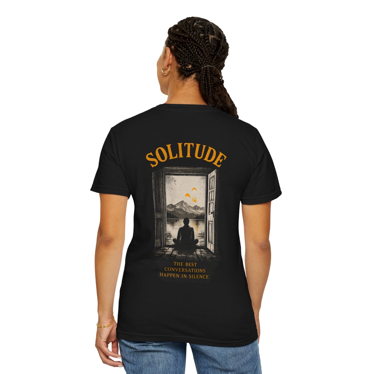 Offline Solitude T-Shirt — "Solitude: True Deep Conversations Happen in Silence" Graphic Tee