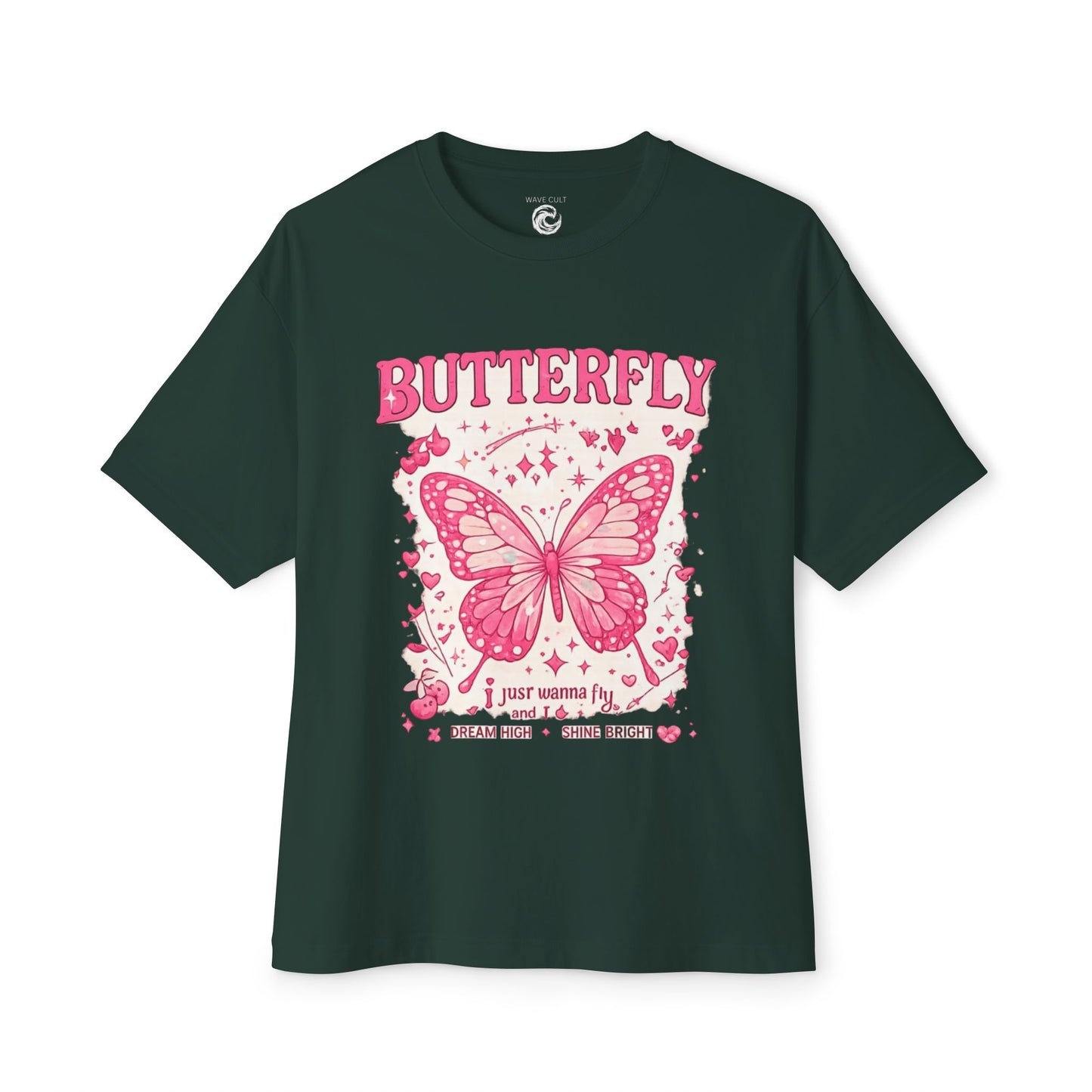 Butterfly Graphic Tee — Pink Vintage Butterfly Shirt