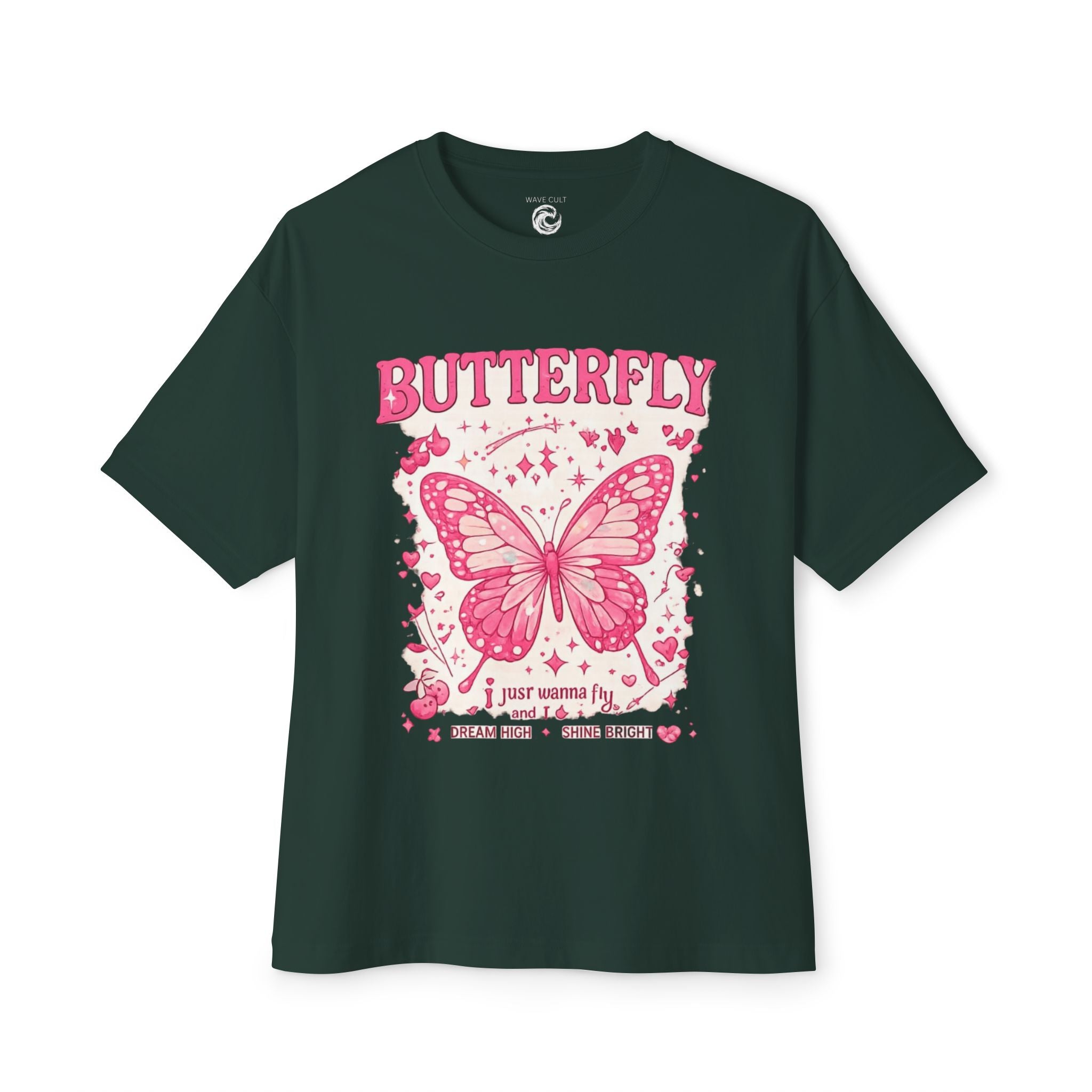 Butterfly Graphic Tee — Pink Vintage Butterfly Shirt