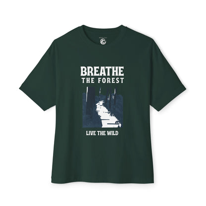 Breathe the Forest Graphic Tee — "Live the Wild" Nature T-Shirt