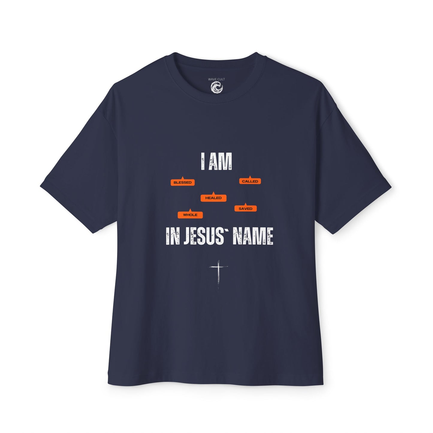 I Am in Jesus' Name Tee — Christian Faith Graphic T-Shirt