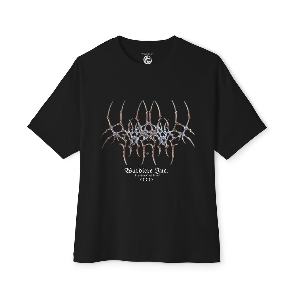 Abstract Symmetry Graphic Tee — Minimalist Fractal Cracked Design