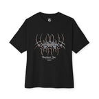 Abstract Symmetry Graphic Tee — Minimalist Fractal Cracked Design