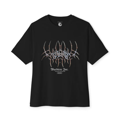 Abstract Symmetry Graphic Tee — Minimalist Fractal Cracked Design