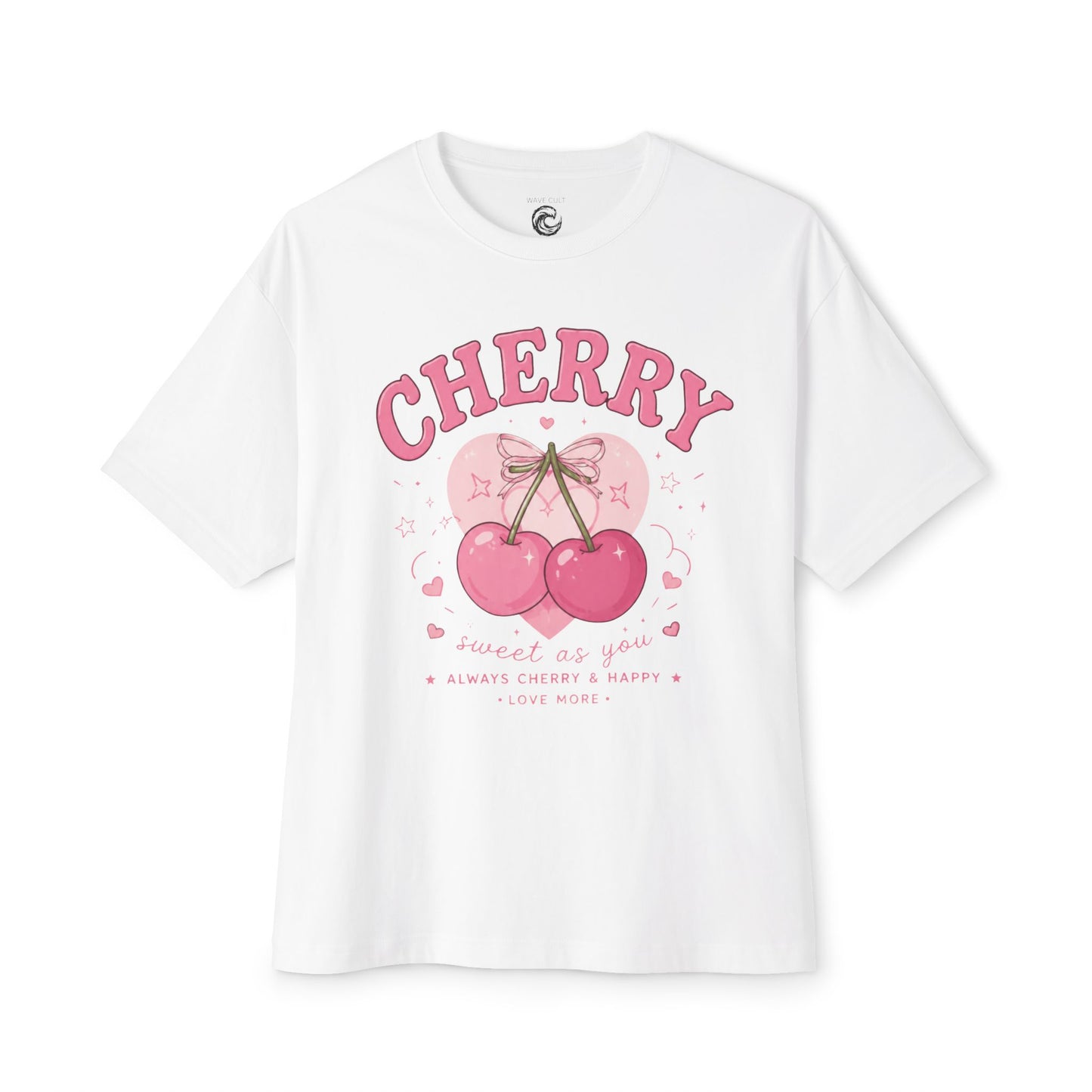 Cherry Graphic Tee — Cute Pink Cherry Vintage Style Shirt